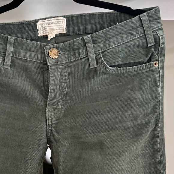 Current / Elliott The Skinny Style Grey-Green Corduroy Jeans - Size 30. - Picture 7 of 11
